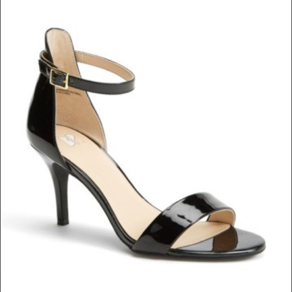 Nordstrom BP. patent black dress sandal sz 5.5